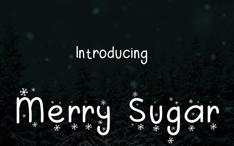 Merry Sugar lettertype