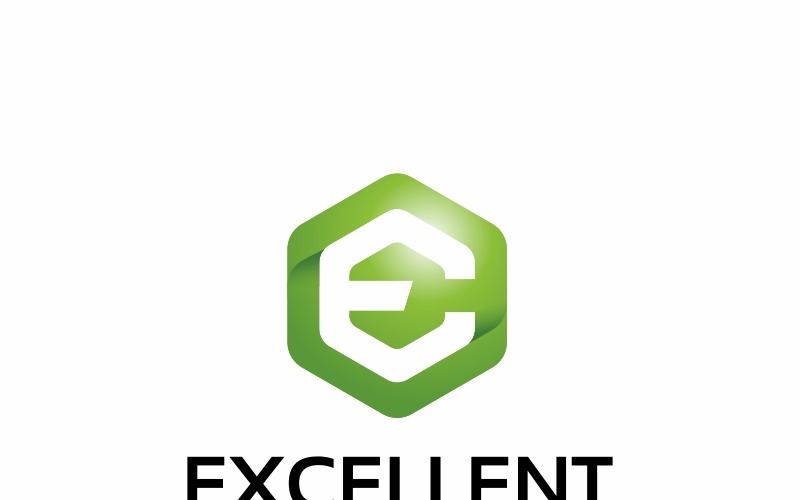 ОТЛИЧНО - шаблон логотипа E Letter