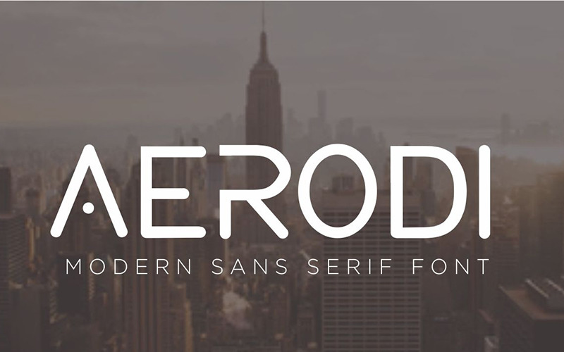 Шрифт Aerodi Modern Sans Serif