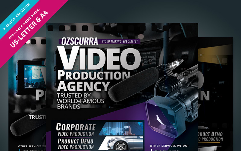 Videoproduktionsbyrå - mall för företagsidentitet