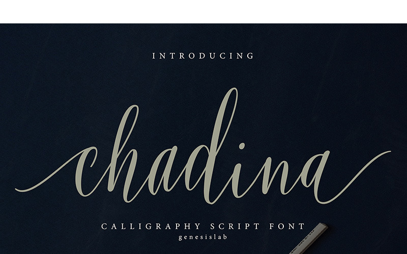 Download Шрифт "Chadina Cursive Font" / Chadina Cursive Font - Шрифт на тему графика font script fontface calligraphy printing type handwritten typography
