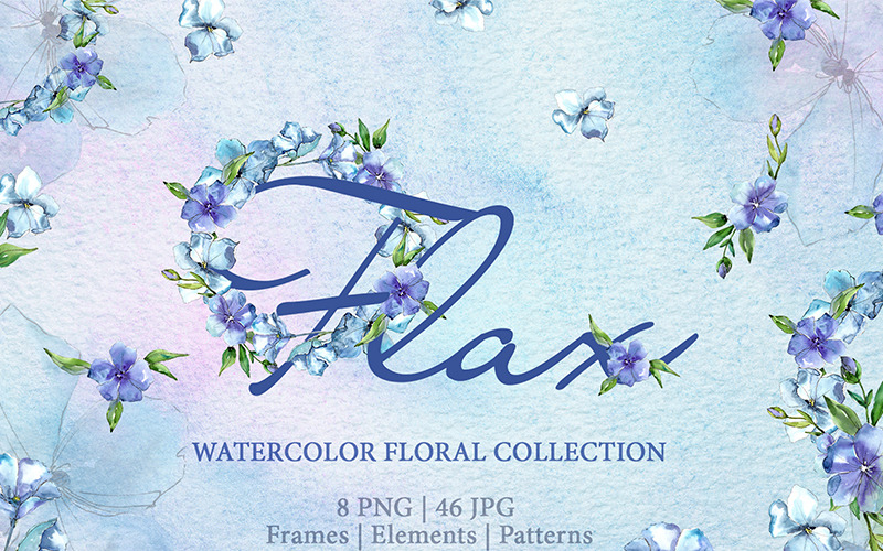 Download Иллюстрация "Flax Blue Watercolor Png - Illustration" / Flax Blue Watercolor Png - Illustration - Иллюстрация на тему графика flax blue watercolor png