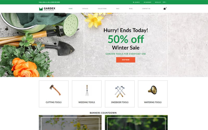 Gardex - Gardening Clean Shopify-Thema
