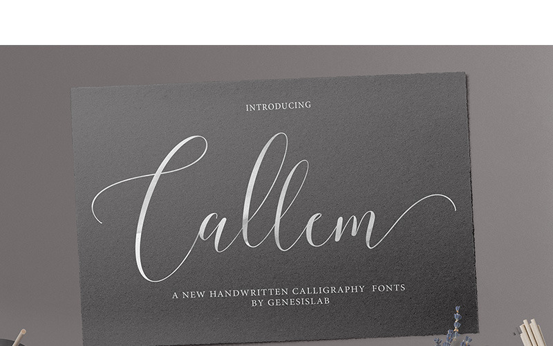 Курсивный шрифт Callem