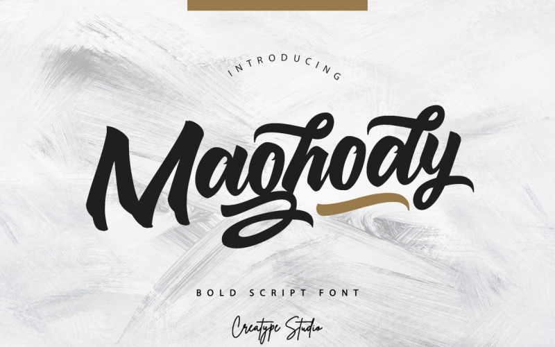 Maghody草书字体