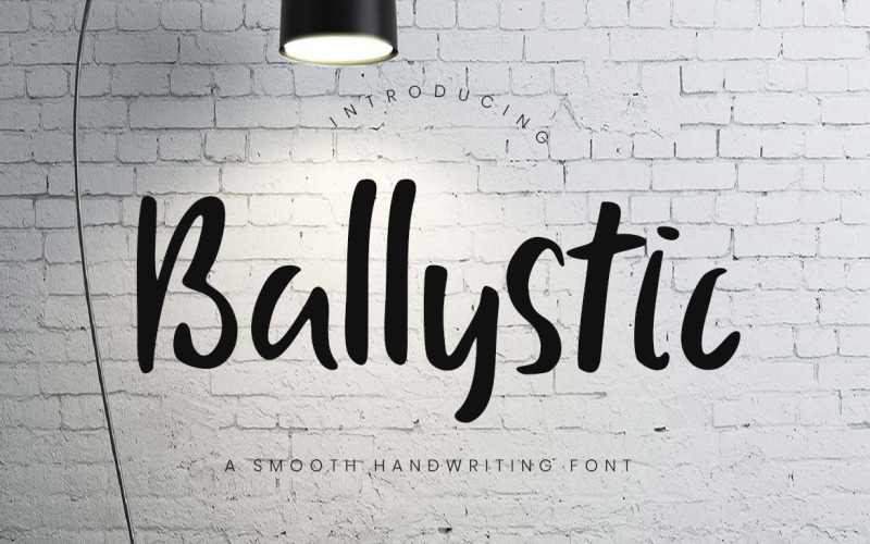 Písmo písma Ballystic Handwriting