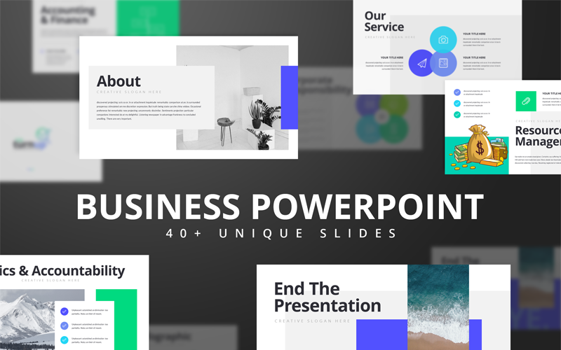 Trunup-többcélú üzleti prezentáció PowerPoint sablon