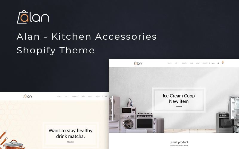 Alan - Shopify-thema voor keukenaccessoires
