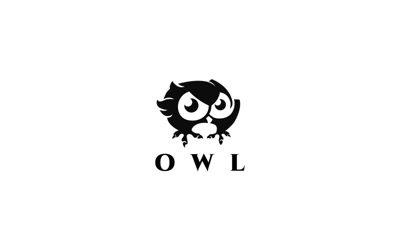 Angry Owl Logo Vorlage