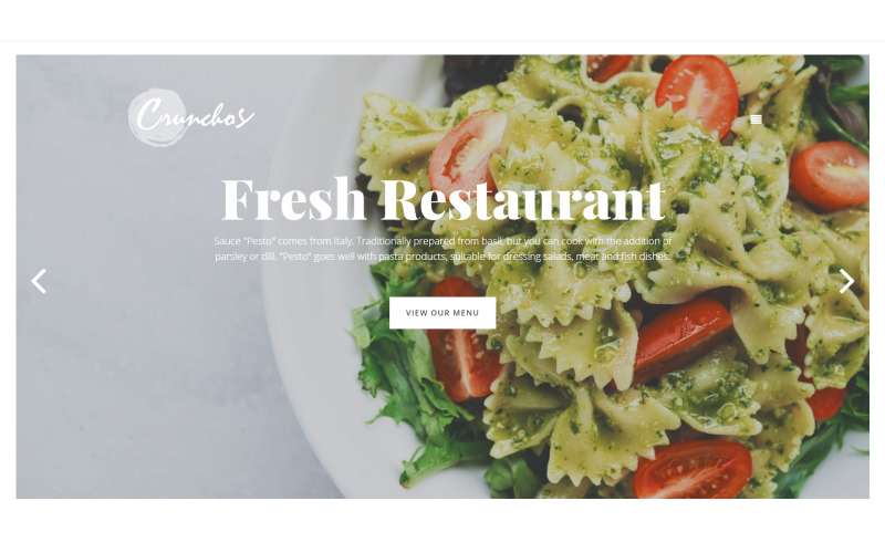 Crunchos: tema moderno de Elementor de WordPress listo para usar para restaurantes