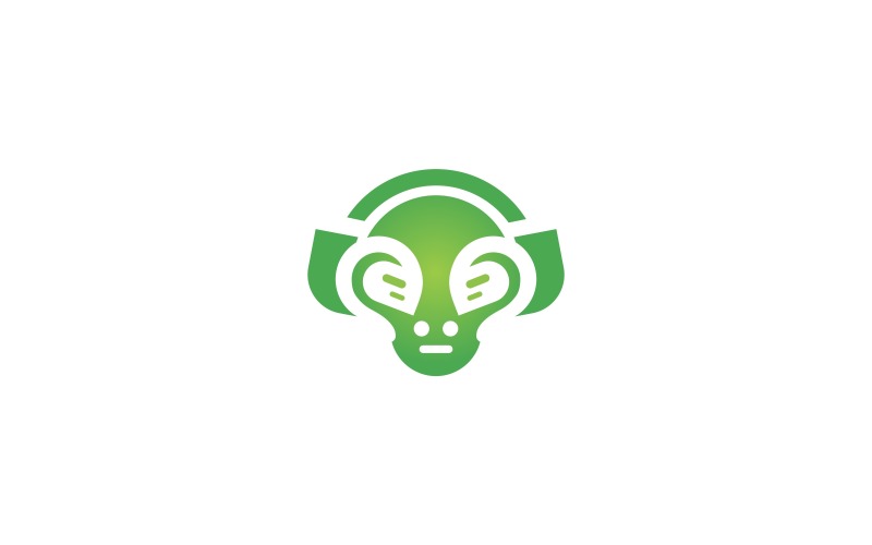 Modèle de logo extraterrestre