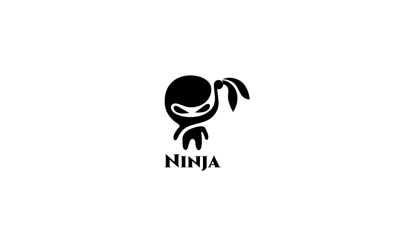 Modèle de logo Ninja