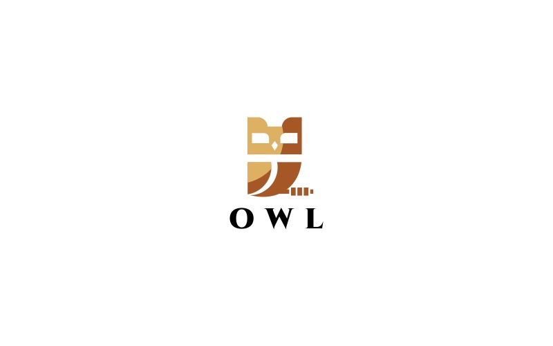Download Шаблон логотипа "Owl Logo Template" / Owl Logo Template - Шаблон логотипа на тему графика app bird business communication community corporate fly hearing hunt insomnia nature office small vision wisdom work,animal,animals,colorful,experience,kid,kids,learning,owl,logo,logos,playfu