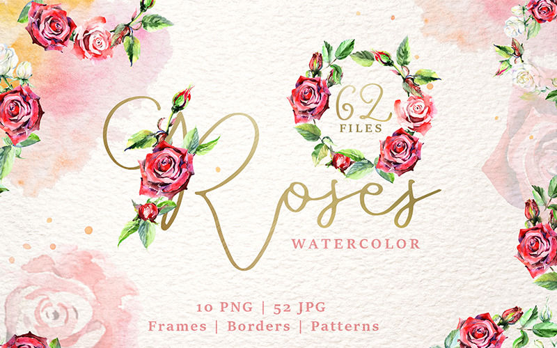 Download Иллюстрация "Wonderful Watercolor Red Roses PNG - Illustration" / Wonderful Watercolor Red Roses PNG - Illustration - Иллюстрация на тему графика wonderful watercolor red roses png