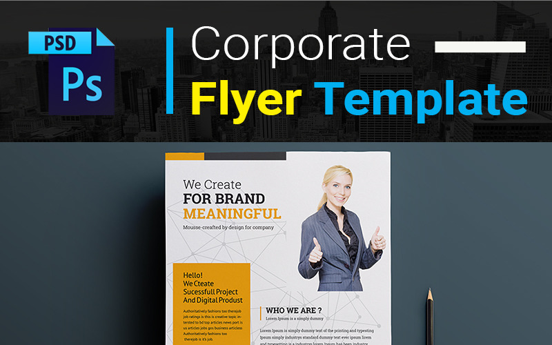 Download Фирменный стиль "Brand Flyer - Corporate Identity Template" / Brand Flyer - Corporate Identity Template - Фирменный стиль на тему графика ad agency builder bundle business clean coaching company concept consulting corporate creative design digital flyer flyers marketing modern multipurpose office