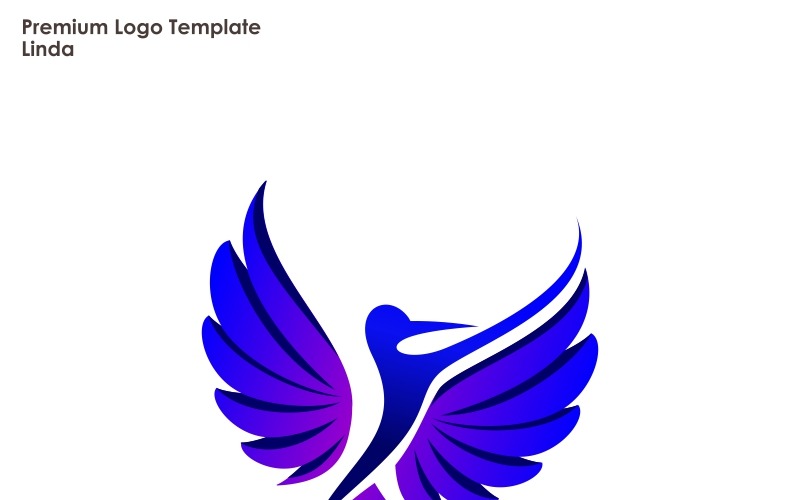 Download Шаблон логотипа "Colibri Logo Template" / Colibri Logo Template - Шаблон логотипа на тему графика bird clean colibri colorful company corporate creation creative entertainment exclusive flight fly idea innovation innovative it light media modern professional