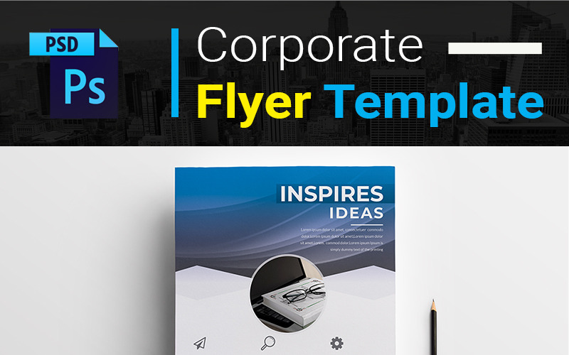 Download Фирменный стиль "Inspires Flyer - Corporate Identity Template" / Inspires Flyer - Corporate Identity Template - Фирменный стиль на тему графика ad agency builder bundle business clean coaching company concept consulting corporate creative design digital flyer flyers marketing modern multipurpose office