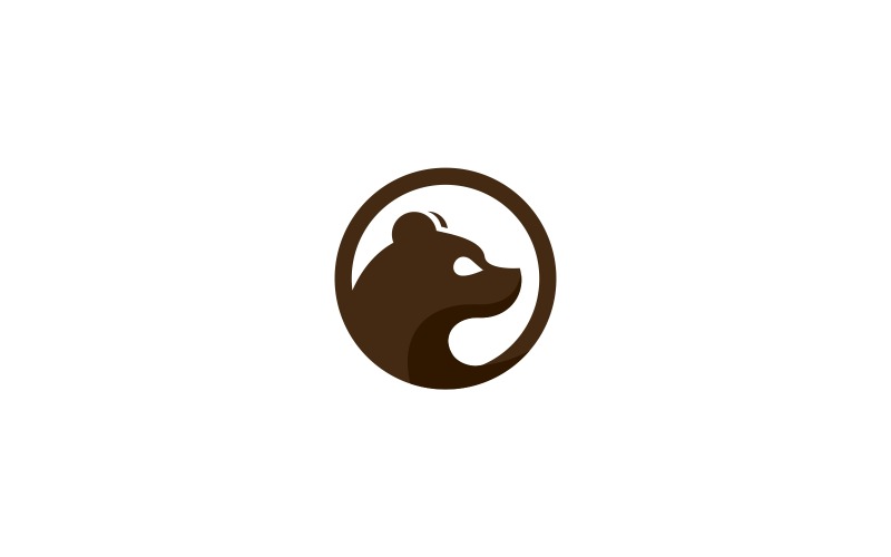 Modelo de logotipo do urso