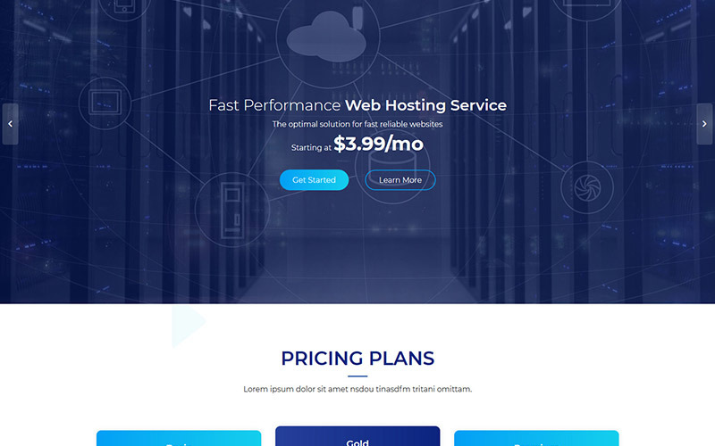 vHost - Tema WordPress de hospedagem na web