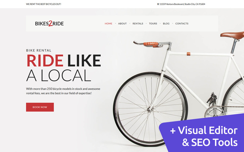 Bikes2Ride - Bisiklet Moto CMS 3 Şablonu
