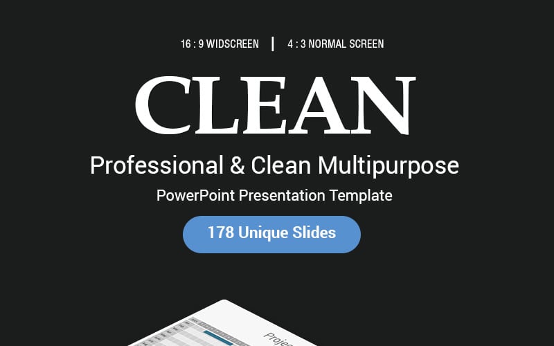 Clean - PowerPoint template
