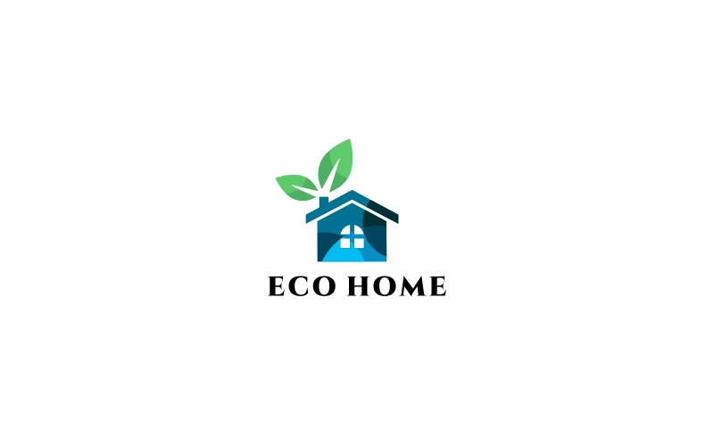 Download Шаблон логотипа "Eco Home Logo Template" / Eco Home Logo Template - Шаблон логотипа на тему графика accommodation architecture brand branding building bussiness company construction corporate creative eco fresh green house housing industrial media mortgage property real,eco,eco,home,green,b