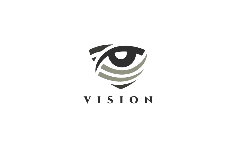 Eye Shield Logo Vorlage