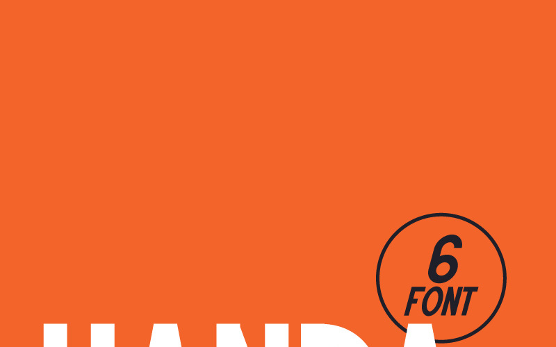 Download Шрифт "Handa Font" / Handa Font - Шрифт на тему графика sans modern display serif multilingual text collest bold title header powerful logotype sports badge headline outline italics presentation branding strong