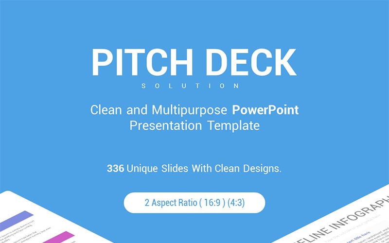 Pitch Deck megoldás bemutató PowerPoint sablon