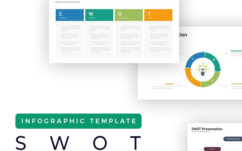 SWOT - Infographic PowerPoint šablona