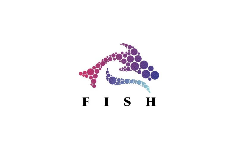 Download Шаблон логотипа "Fish Logo Template" / Fish Logo Template - Шаблон логотипа на тему графика animal labels symbol animals brand branding farm logo fish fishing food hipster minimal nature ocean pet shop premade restaurant retro,aqua,fish,logo,animal,bubble,wash,clean,unique,entertain