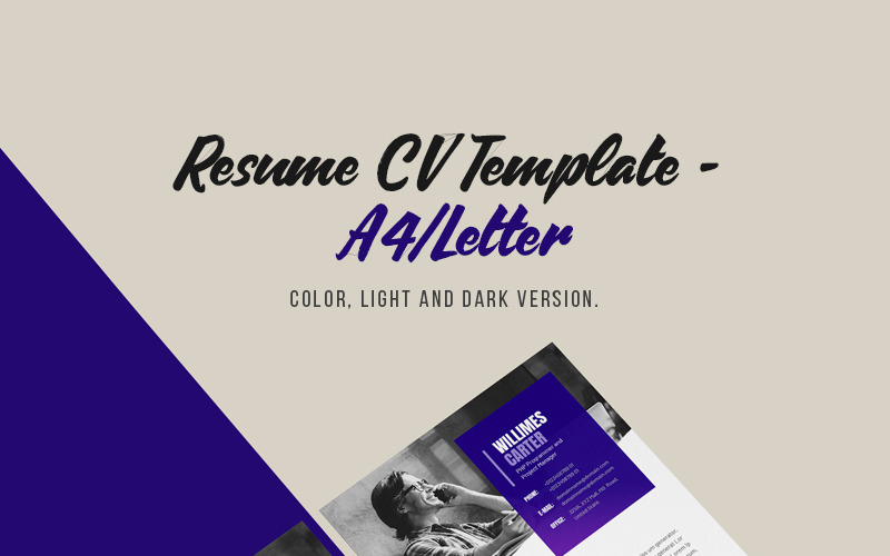 Download Резюме "Geometric Business CV Resume Template" / Geometric Business CV Resume Template - Резюме на тему графика resume clean cv cover letter design template illustrator eps mac pages microsoft word modern photoshop psd a4 paper