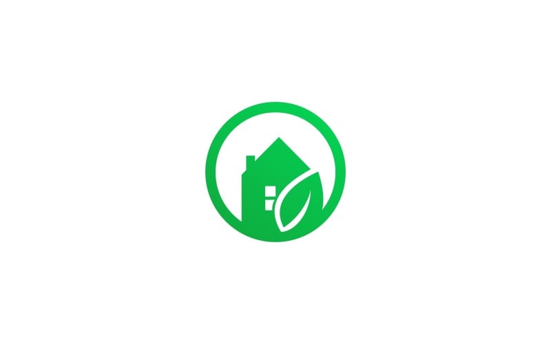Download Шаблон логотипа "Home Eco Logo Template" / Home Eco Logo Template - Шаблон логотипа на тему графика abstract agriculture consulting downtown eco ecology effect effects estate estates farm green home homes house housing icon leaf leaves logo,home,house,real,estate,ecology,eco,leaf,nature,gre