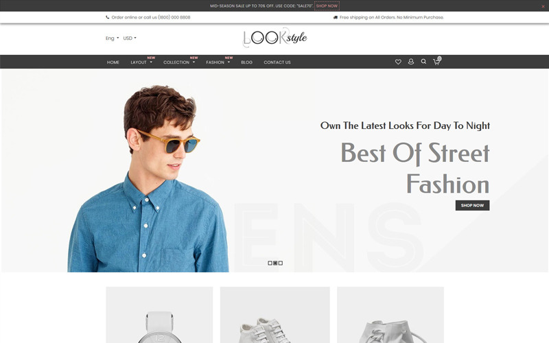 многоцелевая тема shopify