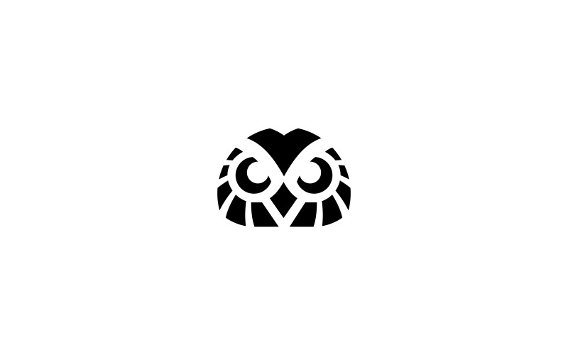 Download Шаблон логотипа "Owl Logo Template" / Owl Logo Template - Шаблон логотипа на тему графика app bird business communication community corporate fly hearing hunt insomnia nature office small vision wisdom work,owl,logo,vird,bird,cool