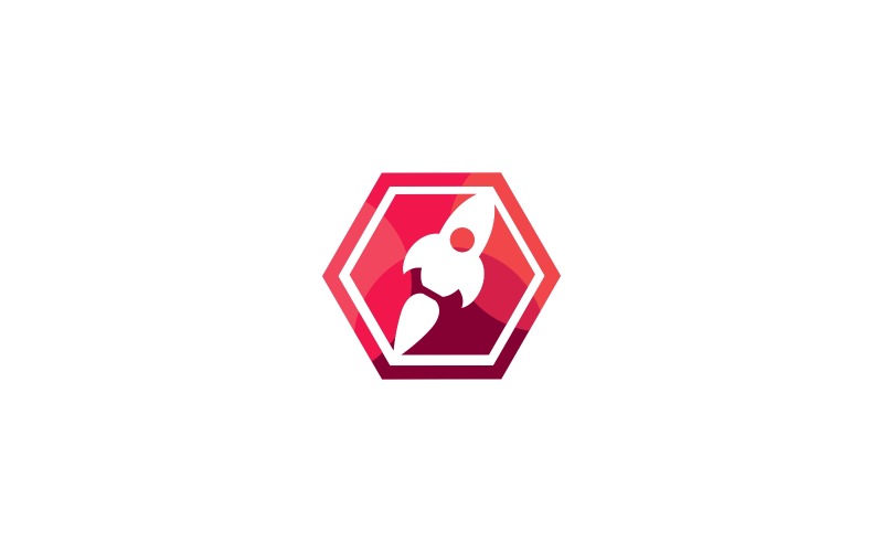 Raketen-Logo-Vorlage