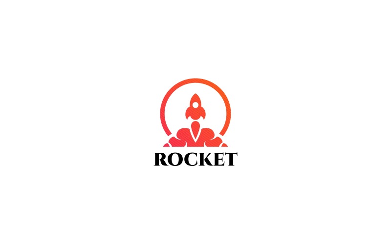 Download Шаблон логотипа "Rocket Logo Template" / Rocket Logo Template - Шаблон логотипа на тему графика animals brand logo branding company creative free geek learning logotype media nerd business newspaper planet real estate science space startup