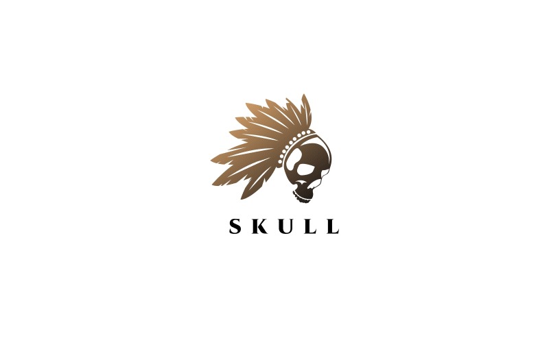 Download Шаблон логотипа "Skull Logo Template" / Skull Logo Template - Шаблон логотипа на тему графика app,brand,branding,creative,danger,darkness,design,effects,game,gothic,halloween,human,identy,killer,logo,magic,mark,mystic,indian,wolf