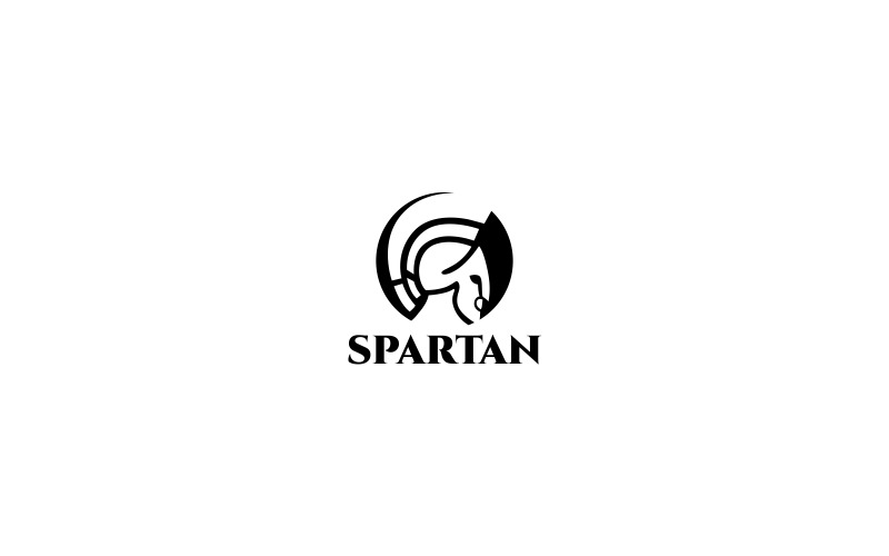 Download Шаблон логотипа "Spartan Logo Template" / Spartan Logo Template - Шаблон логотипа на тему графика clever gladiator halmet spartan knight minimal minimalist power powerpoint profesional professional head logo sword strong titan vintage war,spartan,logo,warrior,craft,security,unique,gym,spo