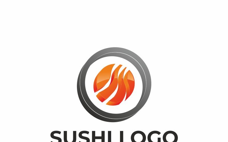 Download Шаблон логотипа "Sushi Logo Logo Template" / Sushi Logo Logo Template - Шаблон логотипа на тему графика agency app cafe design food center logo icon japan japanese japanese food template nice restaurant sushi bar web website