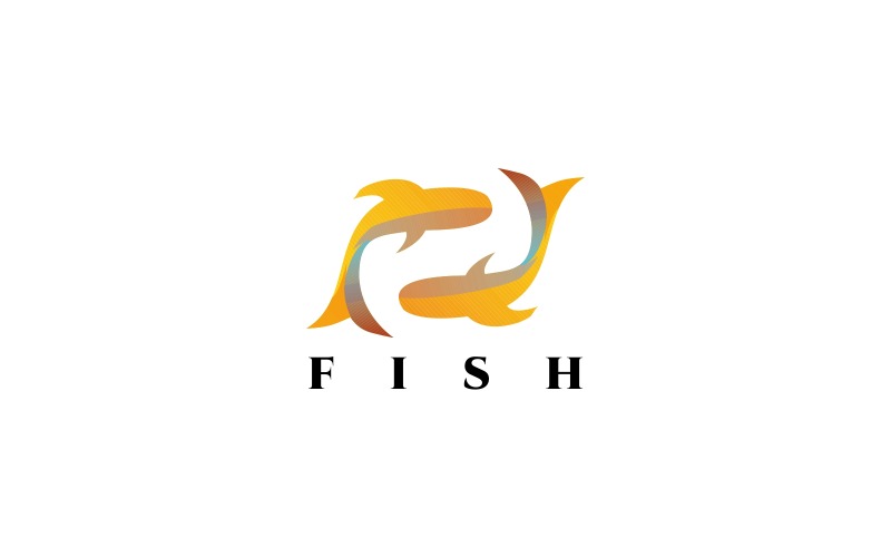 Szablon Logo ryby