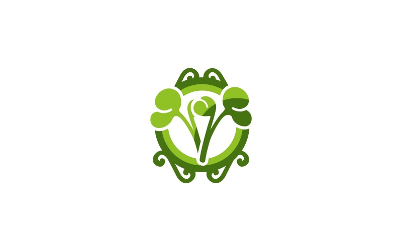Szablon logo zielony