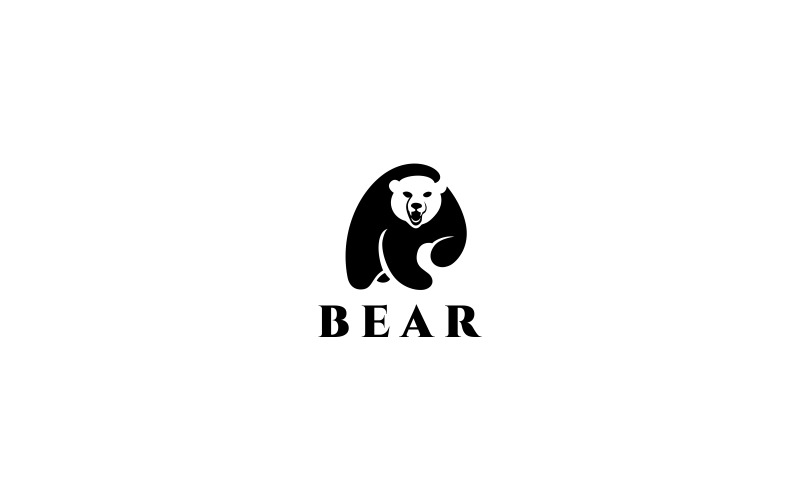 Download Шаблон логотипа "Bear Logo Template" / Bear Logo Template - Шаблон логотипа на тему графика animal animals baseball bear beast cold emblem hockey ice mascot mountain nature nba polar sport team wild,animals,app,bank,bear,logo,brand,branding,business,company,finance,game,invest,inves