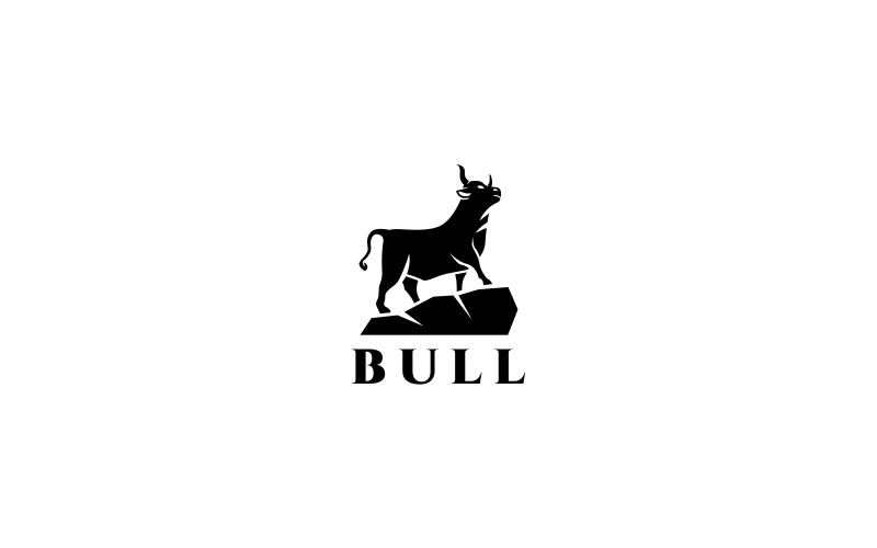 Download Шаблон логотипа "Big Bull Logo Template" / Big Bull Logo Template - Шаблон логотипа на тему графика agency animals app beef big blue bow brand branding bull business company corporate design food horn horns house logo media,bull,logo,power,big,cool,unique,rock,animal,animals,finance,invest,