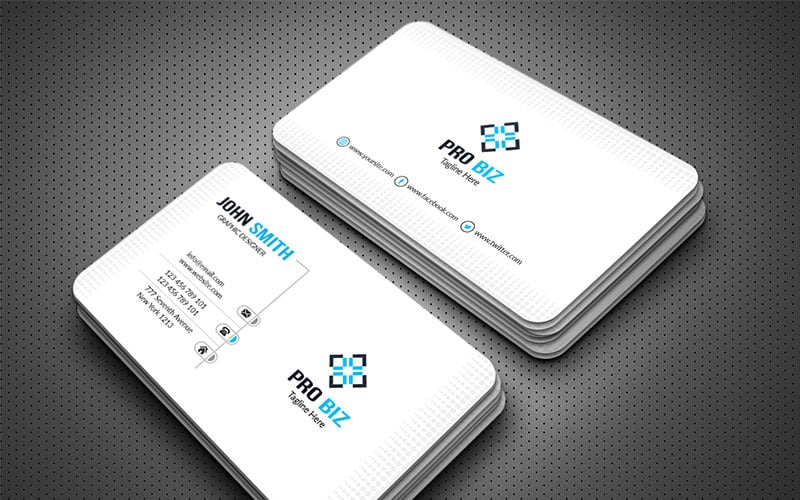 Clean & Clear Business Card - Corporate Identity Template