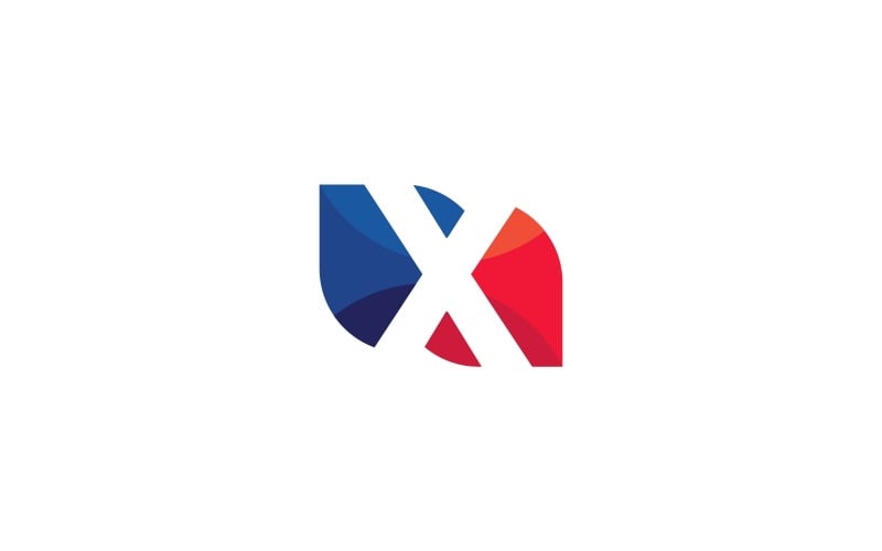 Harf X Logo Şablonu