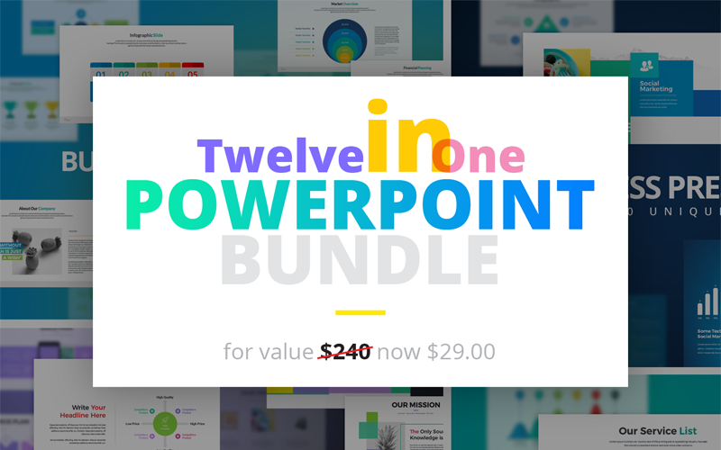 12in1 PowerPoint-presentatie PowerPoint-sjabloon