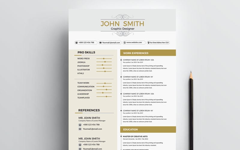 John Smith - Resume Template #77712