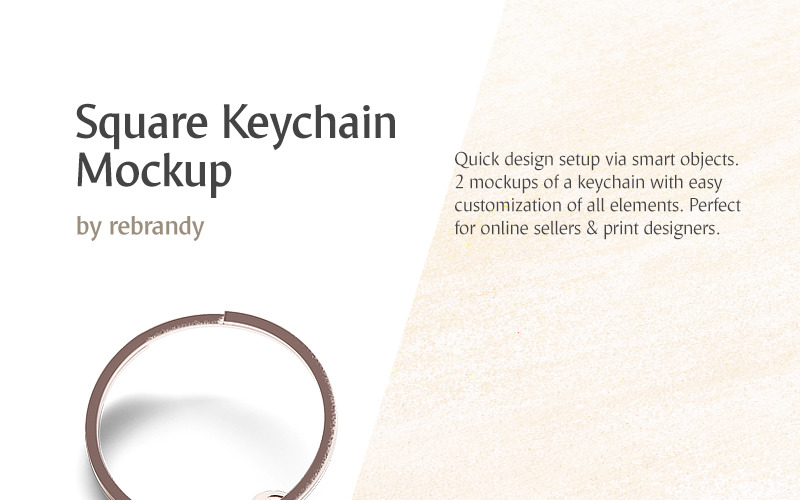 Download Square Keychain Product Mockup - Мокап Для Продукта На.