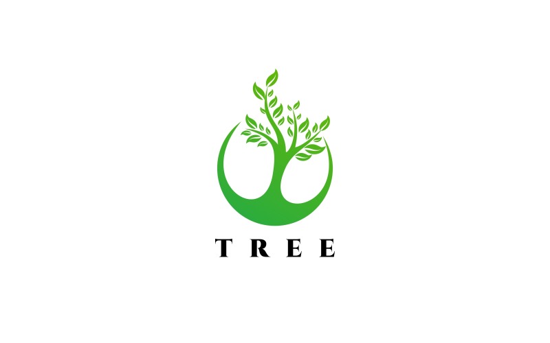 Download Шаблон логотипа "Tree Logo Template" / Tree Logo Template - Шаблон логотипа на тему графика agency,app,brand,branding,business,company,corporate,creative,design,ecology,forest,green,insurance,logo,logotype,media,natural,nature,tree,trees